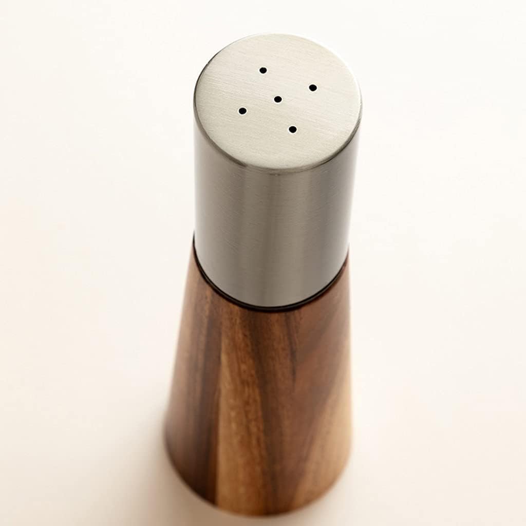 Salt and Pepper Grinder Solid Wood Manual Salt and Pepper Grinder Set for KitchenProfessional Freshly Ground Adjusted Pepper Mill Grinders Spice Grinders Salt,D