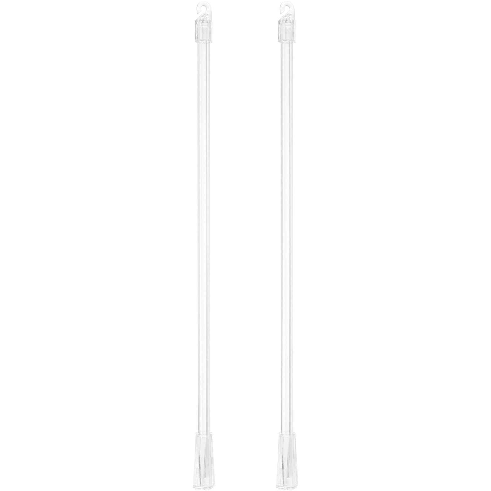SUPVOX ブラインド 操作棒 2本セット 29.5cm 交換用 カーテン バトン スティック ロッド 開閉 透明 クリア 軽量 汎用 部品 パーツ 修理 (クリア)