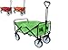 Produktbild Papilioshop Moon Bollerwagen, zusammenklappbar, mit Rädern, für Garten, Transport, max. 80 kg, Grün