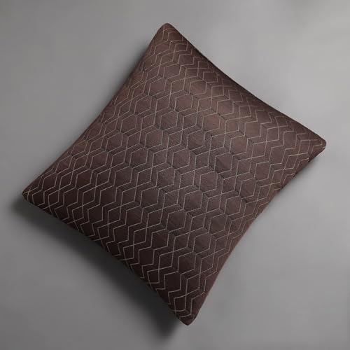 Image of LA VERNE Luxury Premium Cloth Microfibre Blown Technology Filled Cushion Filler Pack of 5 (16 inchX16 inch) (Dark Brown .)