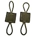 Yatrouys Tactical Gear Holder Clip Molle Web Dominator Elastic Strings Buckle 10pcs for Tactical Backpacks Molle Bags (Army Green)