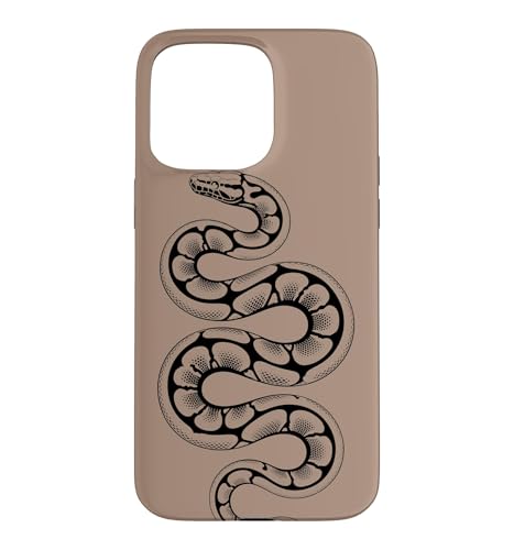 Ball Python Collector Snake Line Art - �u���E�� �X�}�z�P�[�X iPhone 15 Pro Max �p