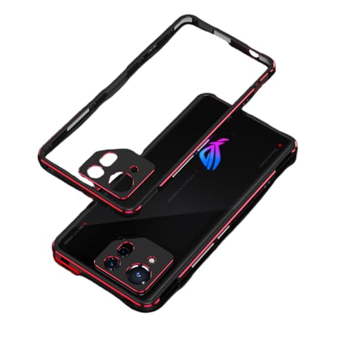 ROG Phone 9 �p�o���p�[ �P�[�X �Ռ��z�� �A���~�T�C�h �o���p�[ �X�g���b�v�z�[�� �� �y�� �����Y�ی�v���[�g�t�� �����Y�ی� �t���[�� ROG Phone 9 Pro�p �A���~�j�E���� �J�o�[ ROG9-JG-41230 (�u���b�N���b�h)