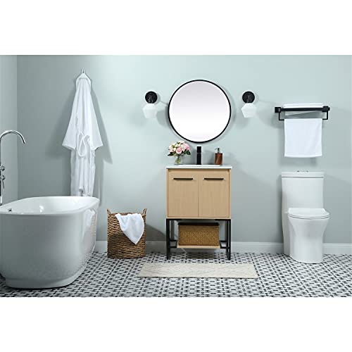 Elegant Decor 24 Inch Single Bathroom Vanity In Maple #TOP4