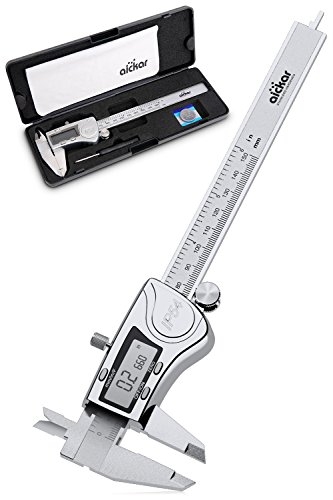 KRUMAD Digitaler Messschieber 150 Mm – Präzises Messgerät Aus Edelstahl Mit LCD-Display Für Innen- & Außendurchmesser KRUMAD Digitaler Messschieber 150 Mm – Präzises Messgerät Aus Edelstahl Mit LCD-Display Für Innen- & Außendurchmesser