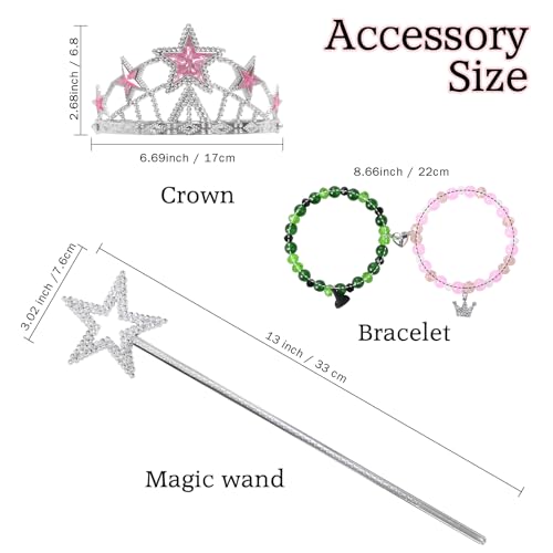 Disfraz de bruja rosa para niñas talla 4-5 años miniatura 6