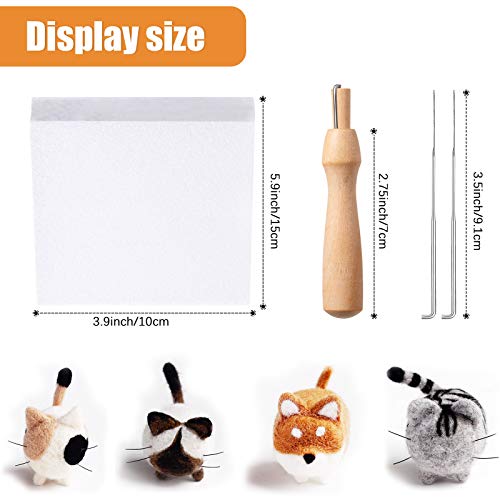 10 Pieces Doll Making Manual Needle Felting Kit For Beginner Starter With Instructions, Felting Foam Mat And Diy Needle Felting Supplies For Children's Day, Festival Crafts #TOP1