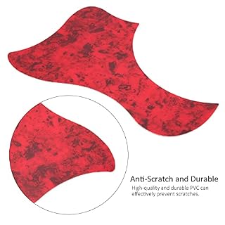 Guitars Pick Guard, Guitare acoustique Pickguard Durable PVC Rouge Tortue Couleur pour 38-41in(Forme d’oiseau écaille de… - Les Beatles, Paul McCartney, John Lennon, RIngo Starr, George Harrison Guitars Pick Guard, Guitare acoustique Pickguard Durable PVC Rouge Tortue Couleur pour 38-41in(Forme d'oiseau écaille de… – Image 7