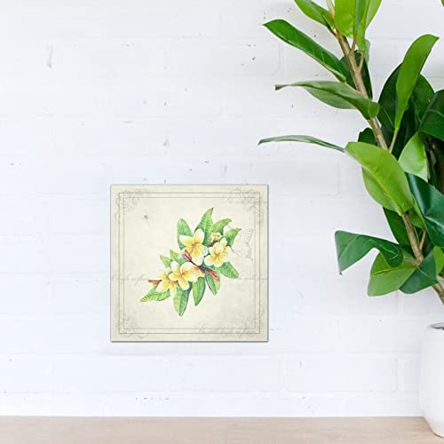 Cuadro de madera botánico de 12x12 pulgadas para tapar imperfecciones de pared 5