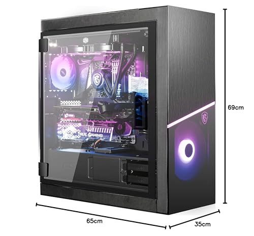 MPG SEKIRA 500X Case EATX, 4 ventole ARGB e controller inclusi (Mystic Light), radiatori fino a 360mm con bracket removibile, supporto VGA verticale, vetro temperato 4mm, airflow ottimizzato - Case PC - Immagine 14