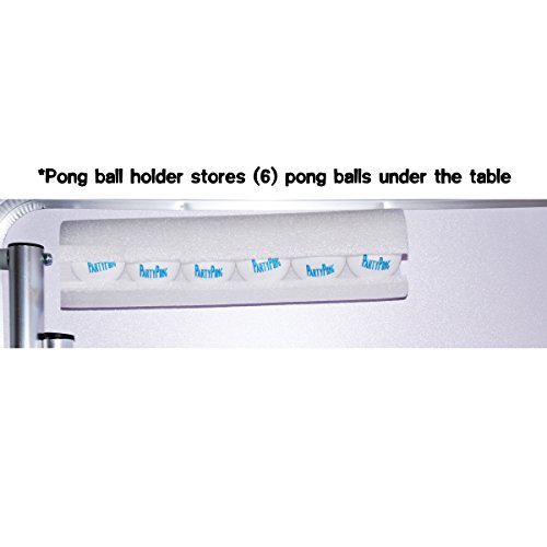 PARTYPONG 8-Foot Beer Pong Table - Basketball Court Graphic