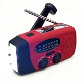 Wind Up Solar Radio, Emergency Radio, Portable Hand Crank Radio, AM/FM Radio with LED Bright Flashlight, 2000mAh Rechargeable Power Bank, SOS Alarm, USB Phone Charger for Camping Hiking - Image 6