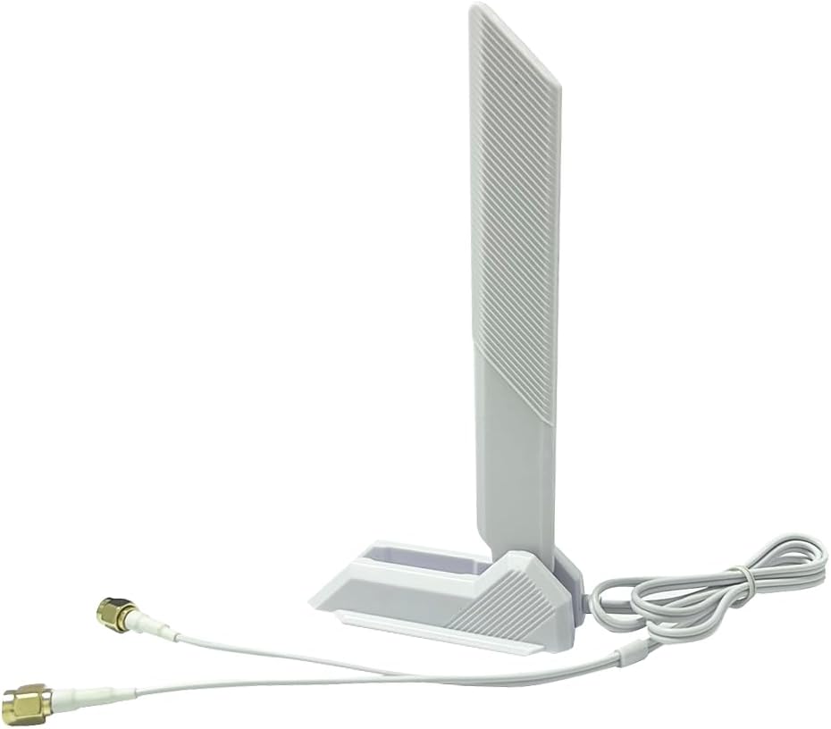2.4/5.8/6GHz RP-SMA Tri Band WiFi 6E Antenna for ASUS ROG Strix B550-F Gaming WiFi II/Prime B550-PLUS/ROG Strix B550-A B450-F B650-A B650E-F Z690-F Z790-F Z790-A Z690-A Z790-E Z790-I Z690-E