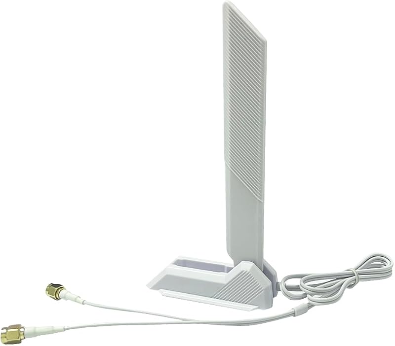 Antena RP-SMA Tri Banda WiFi6E para ASUS ROG Strix B550-A B450-F | ROG Strix B550-F Juegos WiFi II/Prime B550-PLUS/B650-A B650E-F Z690-F Z790-F Z790-A Z690-A Z790-E Z790-I Z690-E 2.4/5.8/6GHz