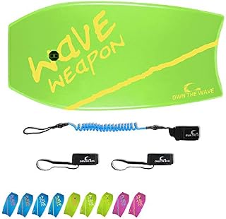 Own the Wave 33" Body Board Pack with Coiled Leash and Swim Flippers