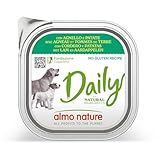 Almo Nature Daily Nassfutter für Hunde mit Lamm und Kartoffeln, Ohne Gluten 9er Pack (9x300 g)