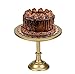 SUCHDECO 10 " Tortenplatte Gold mit Fuß , Tortenplatte 3 Größen, Tortenständer Gold für Party, Hochzeit, Geburtstag, Dessert Display Tortenständer