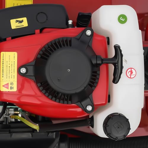 Mini Tiller Cultivator, 63CC 4-Stroke Gas Powered Tiller Cultivator 8500-9000rpm Speed 1600W Garden Yard Rototiller Tilling with Fuel Tank Cordless Tiller Cultivator for Gardening - Thumbnail 6