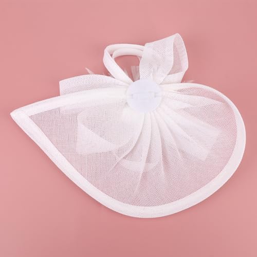 Image of DRESHOW Women Fascinator Hats Tea Party Hat Vintage Pillbox Hat Headband for Cocktail