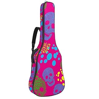 Housse de protection rembourrée pour guitare classique acoustique Motif écossais Noir et blanc, Multicolore 05, 42.9×16… - Les Beatles, Paul McCartney, John Lennon, RIngo Starr, George Harrison