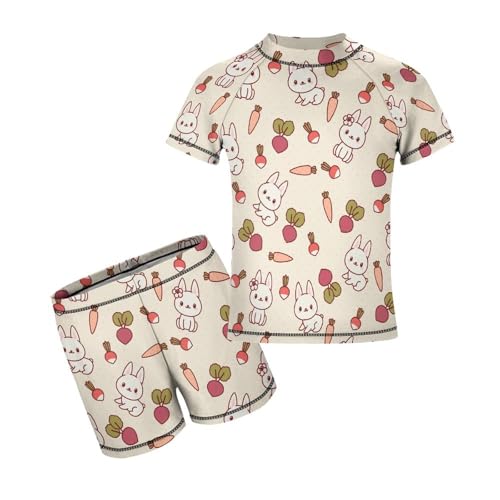 Bunny Rabbit with VegetablesChildren's Swimsuits Boys Two Piece Suit7-9Y（120cm） - Main Image