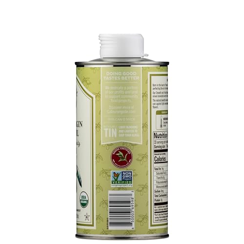 Image of La Tourangelle, Organic Extra Virgin Olive Oil, Cold-Pressed Early Harvest EVOO from Spain, Smooth & Fruity, 16.9 fl oz - Spanish with Polyphenols for Cooking, Drizzling, Marinades, and Dipping