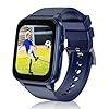 Goodatech 1.69” Smart Watch for Kids 4-12 Years Boys Girls, 26 Puzzle Games,HD Camera,Video Music Player,Pedometer,Flashlight,Alarm Clock,Learn Card,Audio Book,Smartwatch for Children Gifts (Blue)