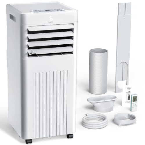 スポットクーラー 家庭用【2026新型猛暑対応モデル・工事不要】ポータブルクーラー 8000BTU 7～9畳対応 急速冷却 除湿24L/日 衣類乾燥対応 3 in 1 ポータブルエアコン 冷房・除湿・送風 静音 リモコン付 窓用キット付属 360°回転 移動式エアコン 熱中症対策 家庭用/オフィス用 小型クーラー デジタル表示 24時間タイマー