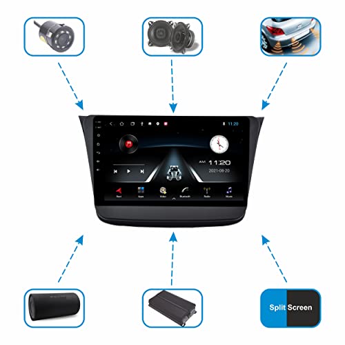 Image of 9 Inches Advanced Car Radio Receiver Android 10 System for Maruti Suzuki Wagon R (2019 to Present) with 2GB /16GB RAM & ROM with Apple Carplay and Android Auto