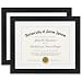 Americanflat 2 Pack - 11x14 Black Document Frames - Display Documents 8.5x11 with Mats - Display Documents 11x14 Without Mats