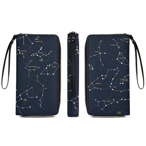 Travel Constellation Leather Wallet for Women, Secure Durable, High Capacity, Essential for Everyday3