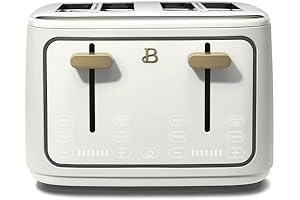 Drew Barrymore Beautiful White 4-Slice Toaster
