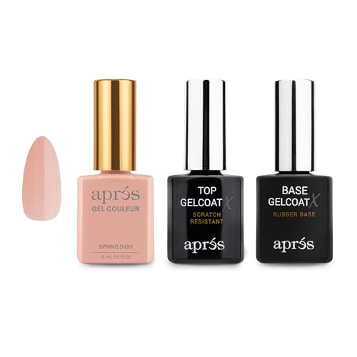 APRÉS Gel Couleur Trio Set - Gel Color, Base Coat,