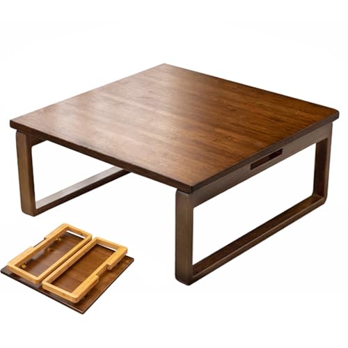 Table basse pour baie vitrée en bambou de style japonais zen