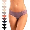 Pretty-Sweet-Basics-Womens-Laser-Cut-Bikini-Cheeky-Hipster-Panties-Pack-of-10 Pretty Sweet Intimates Women’s Laser Cut Cheeky Bikini Underwear, Pack of 10, Seamless and No Show with Lace