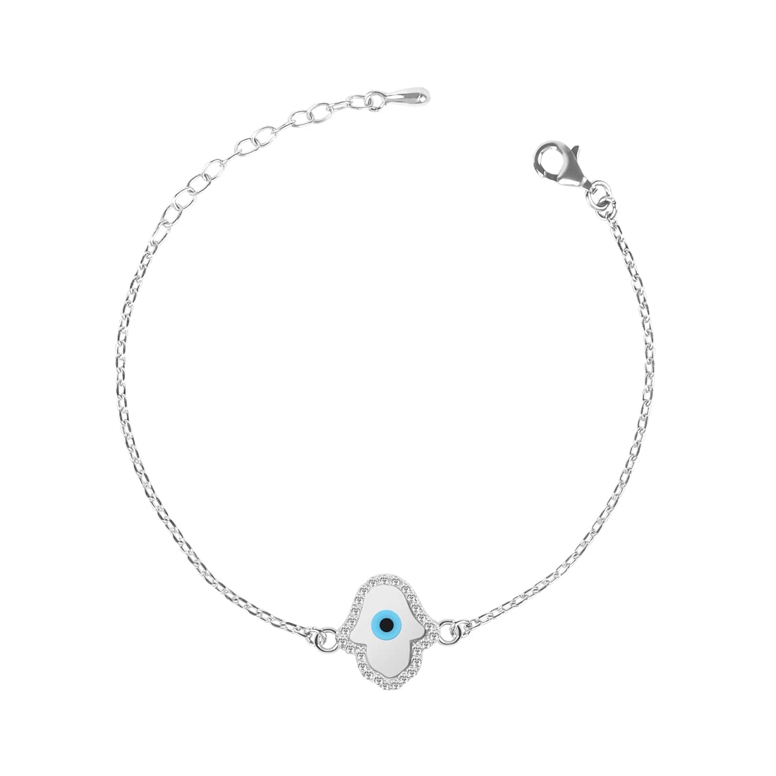 See full amazon price history chart for Clara 925 Sterling Silver Evil Eye Hamsa Hand Bracelet | Adjustable, Rhodium Plated, Swiss Zirconia | Gift for Women and Girls Clara 925 Sterling Silver Evil Eye Hamsa Hand Bracelet | Adjustable, Rhodium Plated, Swiss Zirconia | Gift for Women and Girls (B09XN52ZXM) Amazon Price History, Amazon Price Tracker