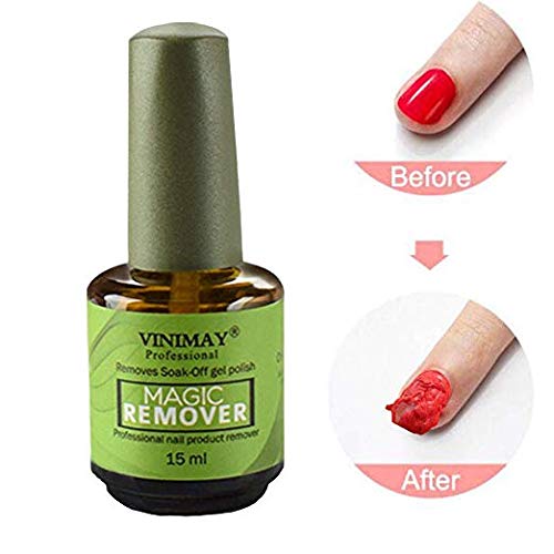 Magic Nail Polish Remover Soak-Off Gel Polish Remover Professional Removes Soak-Off Gel Polish In 2-5 Minutes Easily & Quickly Don't Hurt Your Nails