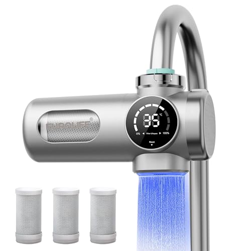 Combo Eurolife Faucet Mount Water Filter EL-LS-A15, LED Sink Water
