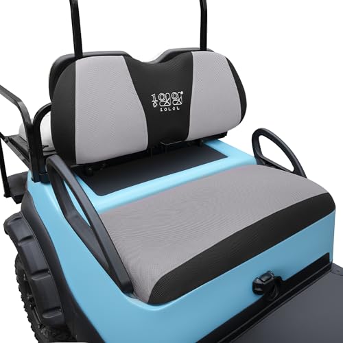 10L0L Golf Cart Seat Covers Universal for Yamaha Club Car Precedent Standard Front Seats, Breathable Mesh Bench Seat Cover, No Drilling Seat Cushion, All-Season Comfort Cool in Summer & Warm in Winter