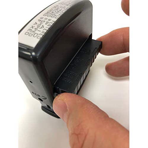 Veltec 4817 Date Stamp With 12 Changeable Messages (Black) #TOP5