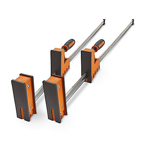 BORA 24" Parallel Clamp Set, 2 Pack of Woodworking Clamps with Rock-Solid, Even Pressure, 571124T by BORA - Used condition - US$62.41
