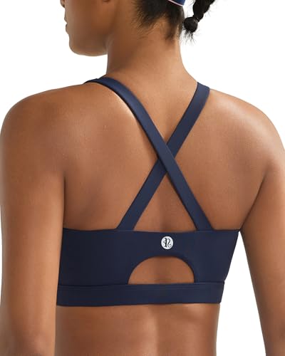 Image of RUNNING GIRL Sports Bra for Women High Support,Molded Cup Strappy Running Sports Bras with Sewn in Pads