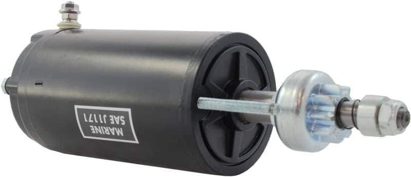 New Premium 12V Starter fits Chrysler Force & US Marine Outboard Engines 70HP-150HP 1966-1989 9 Tooth CCW 50-F616955-1 F616955 F6169551 MOT4002 4412040 4412040-M030SM SM44120 48-0955 48-9955 61-6955