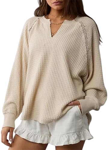 BLENCOT Long Sleeve V Neck Blouses for Women...