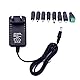 JZK 5V 1A DC Netzteil Adapter mit 8 Stecker DC Stecker, AC 100-240V zu 5 Volt 1 Amp 1000mA Netzteil Wandler Transformator für 5V LED Streifenluchten, Router, Audio, Video