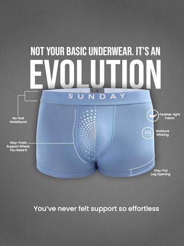 Image of Freecultr Air Micro Modal Men's Trunk | Pack of 7 (Monday to Sunday Combo) | Soft, Stretchable, Anti-Odour Fabric | Unique Colors | Comfortable Waistband