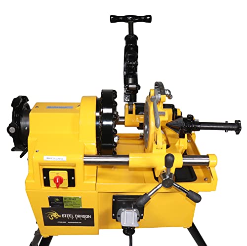 Steel Dragon Tools 7090 1/2-inch to 2-inch Power Pipe Threading Machine with 811A Die Head Dies and Foot Pedal