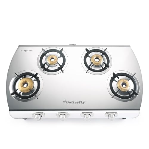 Butterfly Magnum Stainless Steel Open Lpg Stove, 4B