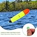 YELARXI Fishing Slip Bobbers, EVA Foam Bobbers Slip Floats with Fish Beads, 4.2 Oz Floatage Fit for Perch Carp Bass Fishing Corks Saltwater Freshwater (4 Pack, Red/Yellow)