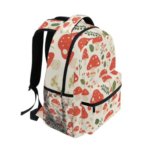 Sac à dos champignon rouge avec grand compartiment pour étudiants - 2